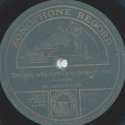 Herbert Payne - Chinky Lee / Old pal, why dont you answer me