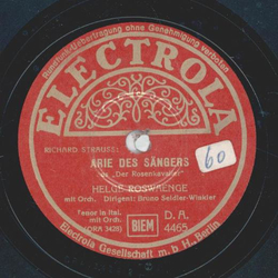Helge Roswaenge - Arie des Sngers / Ach, das Leid hab...