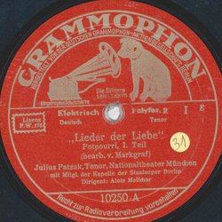 Julius Patzak - Lieder der Liebe, Potpourri Teil I und II