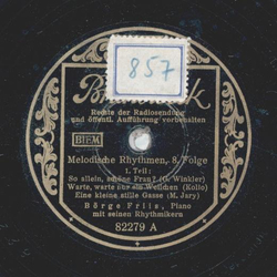Brge Friis - Melodische Rhythmen 8. Folge Teil I und II