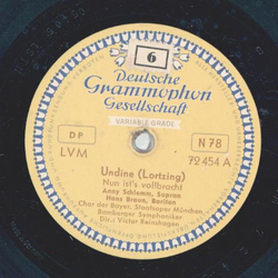 Victor Reinshagen - Undine (Nun ists vollbracht) / Undine (So wisse, da in allen Elelementen)