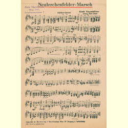 Notenheft / music sheet - Neulerchenfelder-Marsch (Akkordeon/Gitarre)