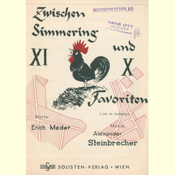 Notenheft / music sheet - Zwischen Simmering und Favoriten