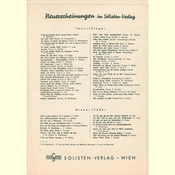 Notenheft / music sheet - Zwischen Simmering und Favoriten