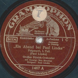 Max Mensing, Groes Streich-Orchester: Paul Lincke - Ein...