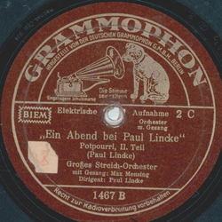 Max Mensing, Gro�es Streich-Orchester: Paul Lincke - Ein Abend bei Paul Lincke, Potpourri