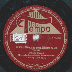 Carl Rntz - Gschichten aus dem Wiener Wald / Rosen aus...