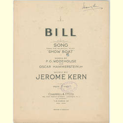Notenheft / music sheet - Bill