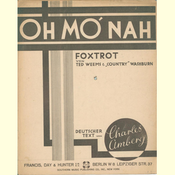 Notenheft / music sheet - Oh Monah
