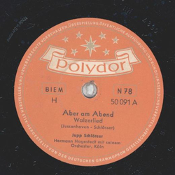 Jupp Schlösser - Aber am Abend / Et Büggelleed