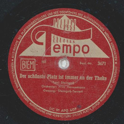 Steinga-Terzett - Der schnste Platz ist immer an der Theke / Ich sehe Sterne
