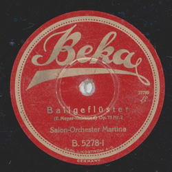 Salon-Orchester Martina - Ballgeflster / Was Blumen trumen