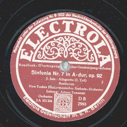 Arturo Toscanini - Sinfonie Nr.7 in A-dur, op. 92 (3...