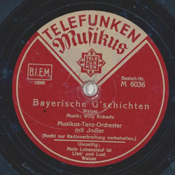 Musikus-Tanz-Orchester mit Jodler - Bayrische Gschichten...
