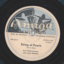 Kurt Hohenberger und seine Solisten - String of Pearls /...