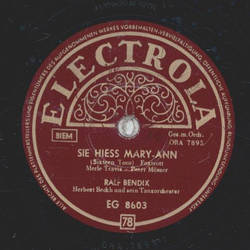 Ralf Bendix / F. Bertelmann u. s. Hansen Quartett- Sie...