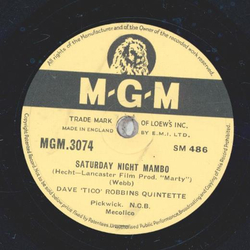 Dave Tico Robbins Quintette - Saturday Night Mambo / The Silvana Mangano Mambo