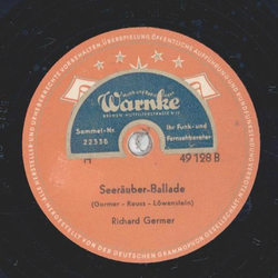 Richard Germer - Stndchen an Paula / Seeruber-Ballade
