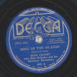 Bing Crosby - Song of the Islands / Aloha oe
