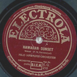 Hilo Hawaiian-Orchester - Sweet Hawaiian Dreams / Hawaiian Sunset