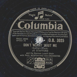 Jo Stafford - Around the Corner / Dont Worry bout me