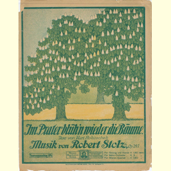 Notenheft / music sheet - In Prater blhn wieder die Blumen