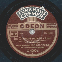 Richard Tauber - Im Chambre séparée / Manon