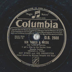 Kay Kyser / Jimmy Dorsey - Six Times a Week / Rag Mop