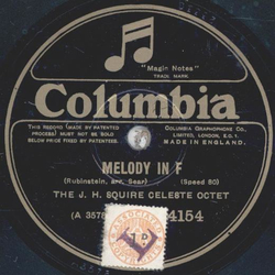 The J. H.  Squire Celeste Octet - Melody in F / Cavatina