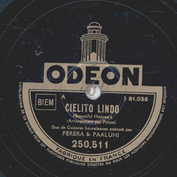 Ferera & Paaluhi - Cielto Lindo / Drifting and Dreaming