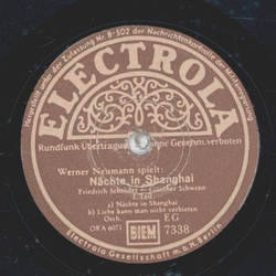 Werner Neumann spielt: Nchte in Shanghai Teil I und II