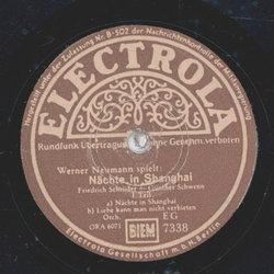 Werner Neumann spielt: Nächte in Shanghai Teil I und II