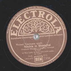 Werner Neumann spielt: Nchte in Shanghai Teil I und II