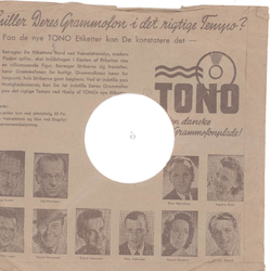 Original Tono Cover fr 25er Schellackplatten A13 C