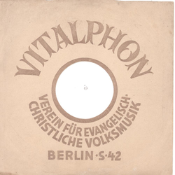 Original Vitalphon Cover fr 25er Schellackplatten A7 B
