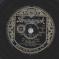 Sy Oliver - Thats the Gal for me / Caravan
