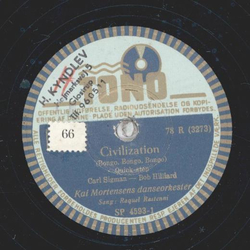 Kai Mortensens Danseorkester - Civilization / Teresa