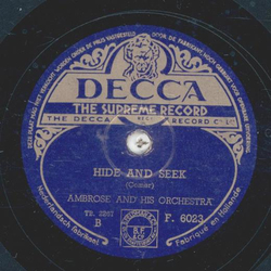 Ambrose and his Orchestra - The Night Ride / Hide and Seek