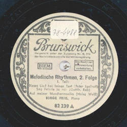 Brge Friis - Melodische Rhythmen No. 2 , Teil I und II