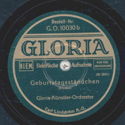 Gloria-Knstler-Orchester - Hochzeitsstndchen / Geburtstagsstndchen