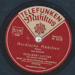 Adalbert Lutter - Nordische Mdchen / Kastagnetten-Klnge