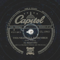 Al Martino - This Night Ill remember / When your mine