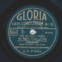 Die 5 Gloria-Gesang-Guitarristen - Auf der Heide blühn die letzten Rosen / Wo mag denn wohl mein Christian sein?