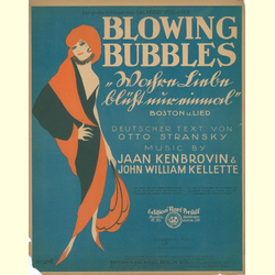 Notenheft / music sheet - Blowing Bubbles
