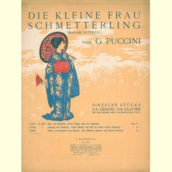 Notenheft / music sheet - Die Kleine Frau Schmetterling