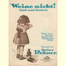 Notenheft / music sheet - Weine nicht