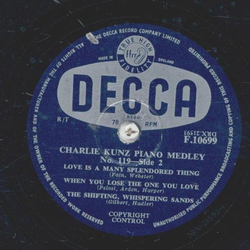 Charlie Kunz - Charlie Kunz Piano Medley No. 119 Teil I und II