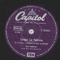 Ray Anthony - Tango La Paloma / Trumpet Sorrento 