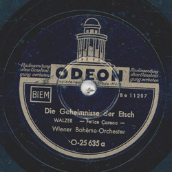 Wiener Bohme-Orchester - Die Geheimnisse der Etsch / Bayerische Gschichten