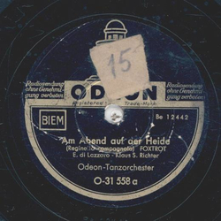 Odeon-Tanz-Orchester - Am Abend auf der Heide / O Lucia